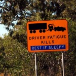Driver Fatigue Kills sign Zmeczenie zabija