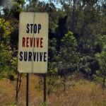 Stop Revive survive sign Zatrzymaj sie, odswiez, przezyj