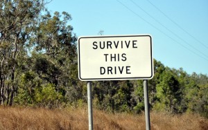 Survive this drive sign Survive this drive sign